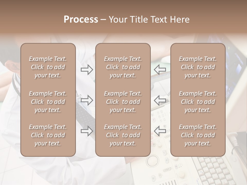 Doctor Performing An Ultrasound Heart Scan On Young Male Patient. PowerPoint Template