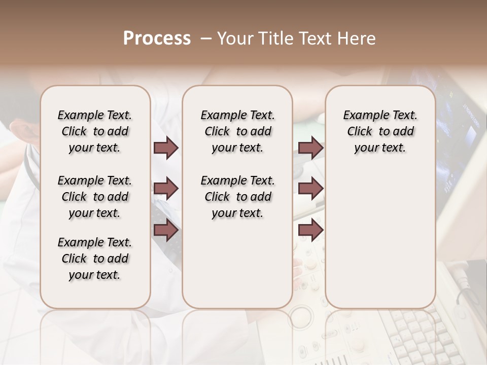Doctor Performing An Ultrasound Heart Scan On Young Male Patient. PowerPoint Template