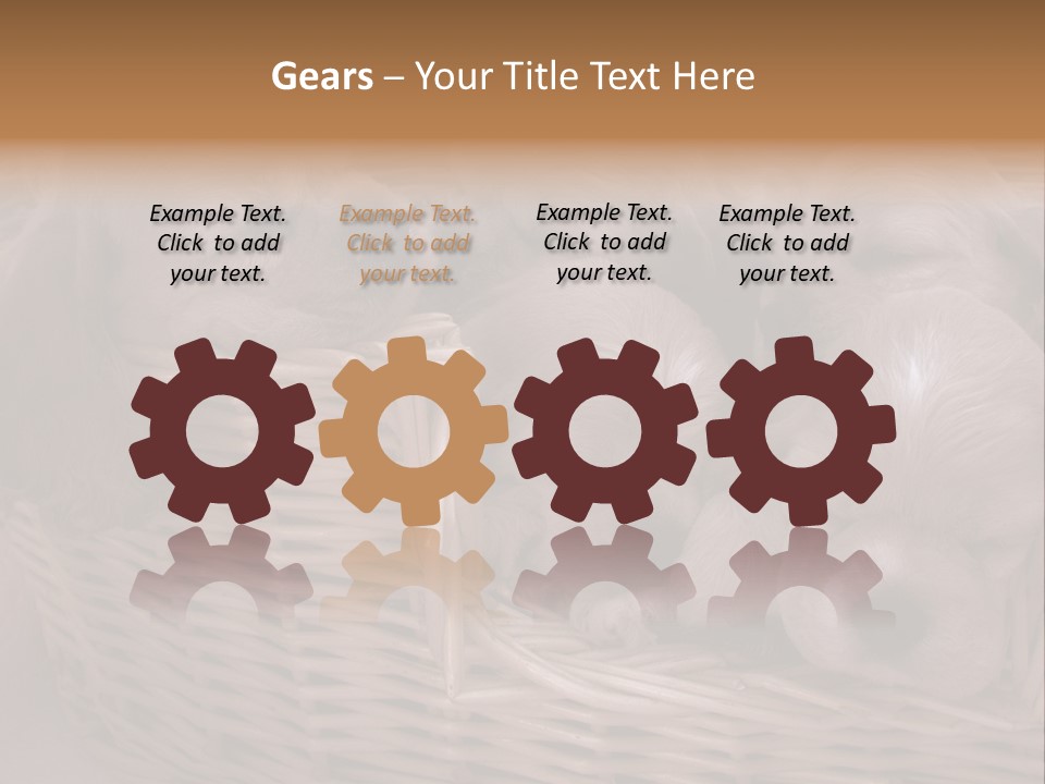 Litter Of American Cocker Spaniel Puppies PowerPoint Template