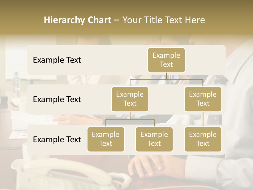 Group Of Business People Working Together At The Informal Meeting, Focus On Man In Foreground. PowerPoint Template