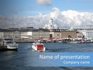 Port Of Helsinki PowerPoint Template