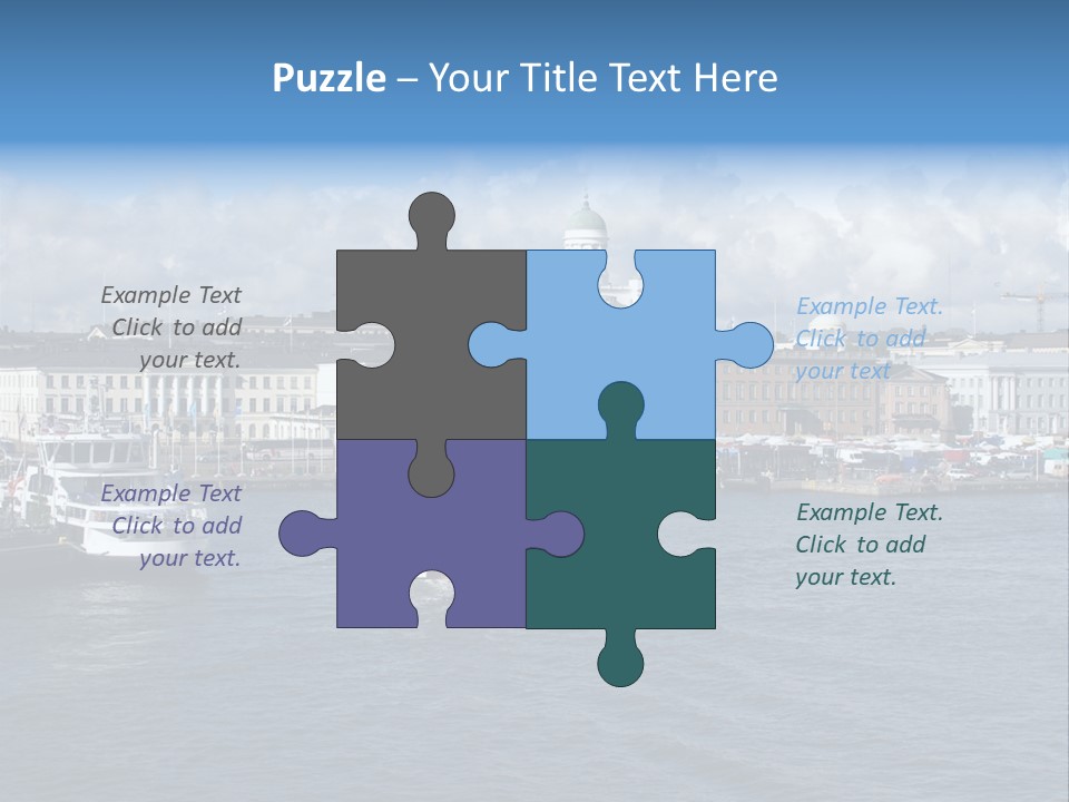 Port Of Helsinki PowerPoint Template