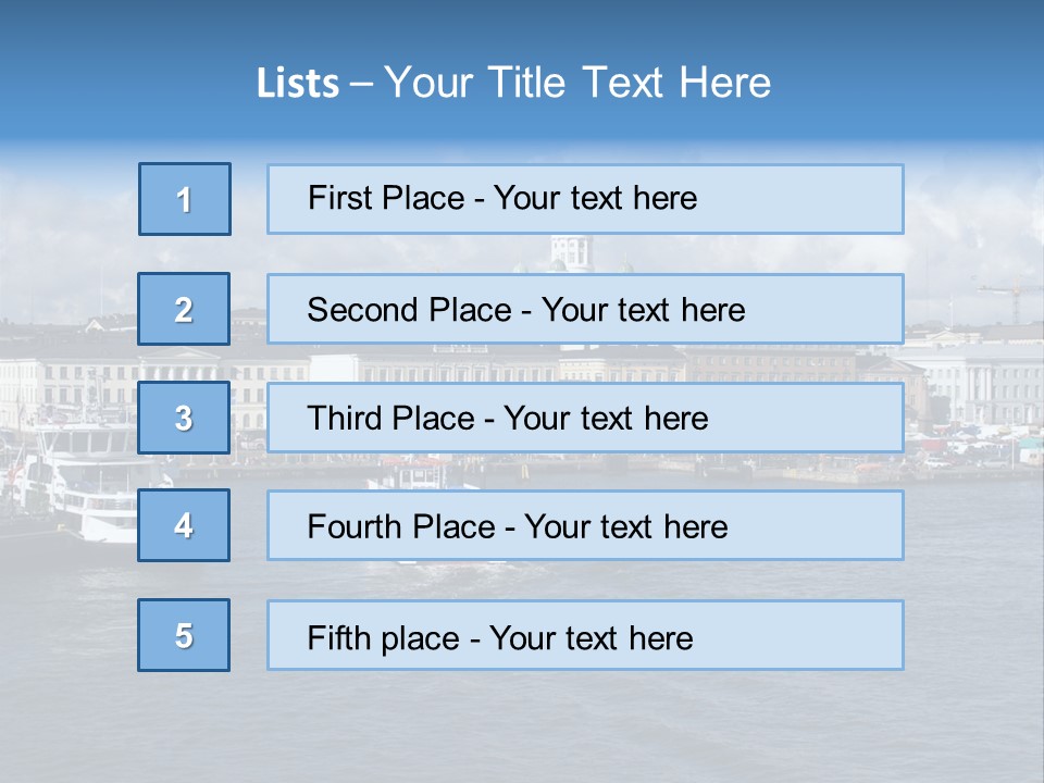 Port Of Helsinki PowerPoint Template