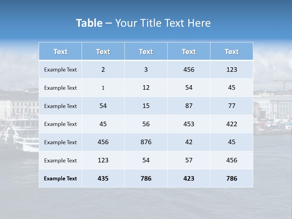 Port Of Helsinki PowerPoint Template