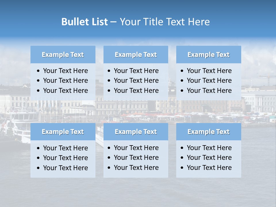 Port Of Helsinki PowerPoint Template