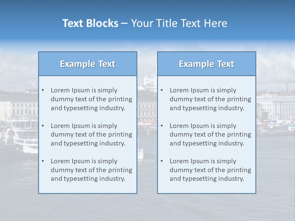 Port Of Helsinki PowerPoint Template