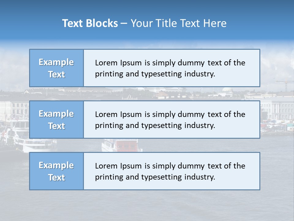 Port Of Helsinki PowerPoint Template