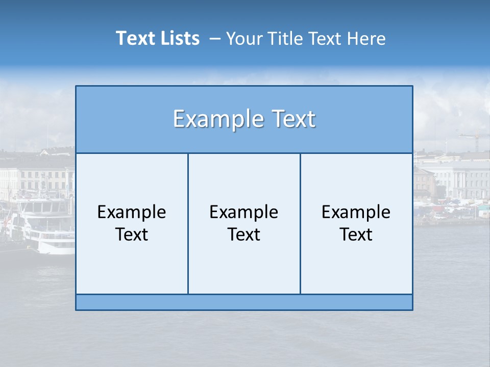 Port Of Helsinki PowerPoint Template