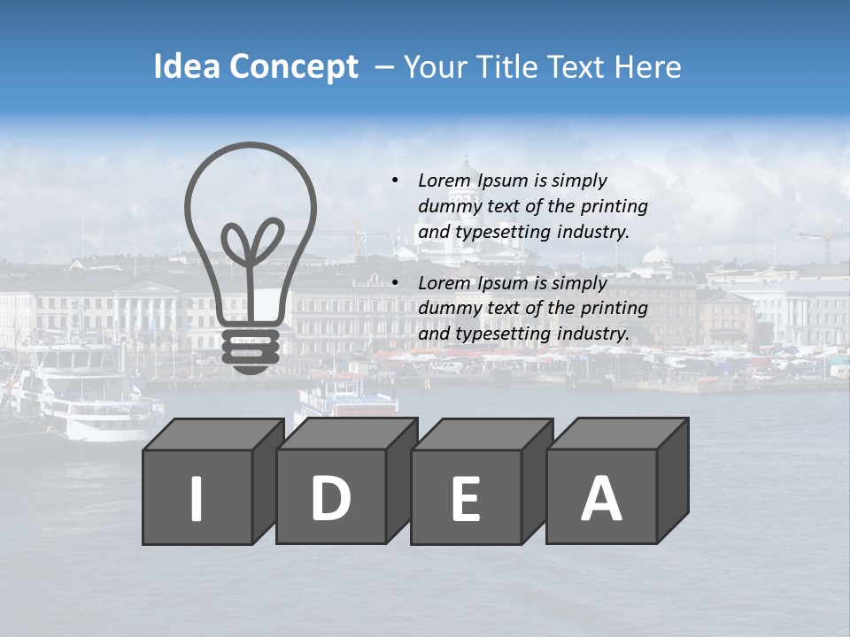 Port Of Helsinki PowerPoint Template