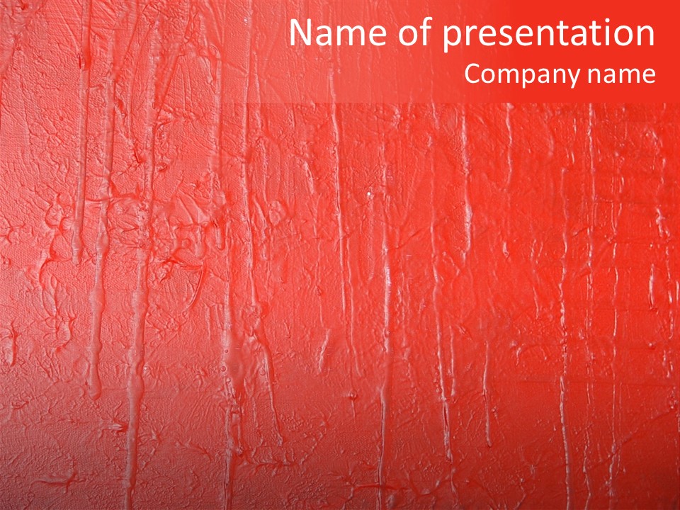 Red Wall Texture PowerPoint Template