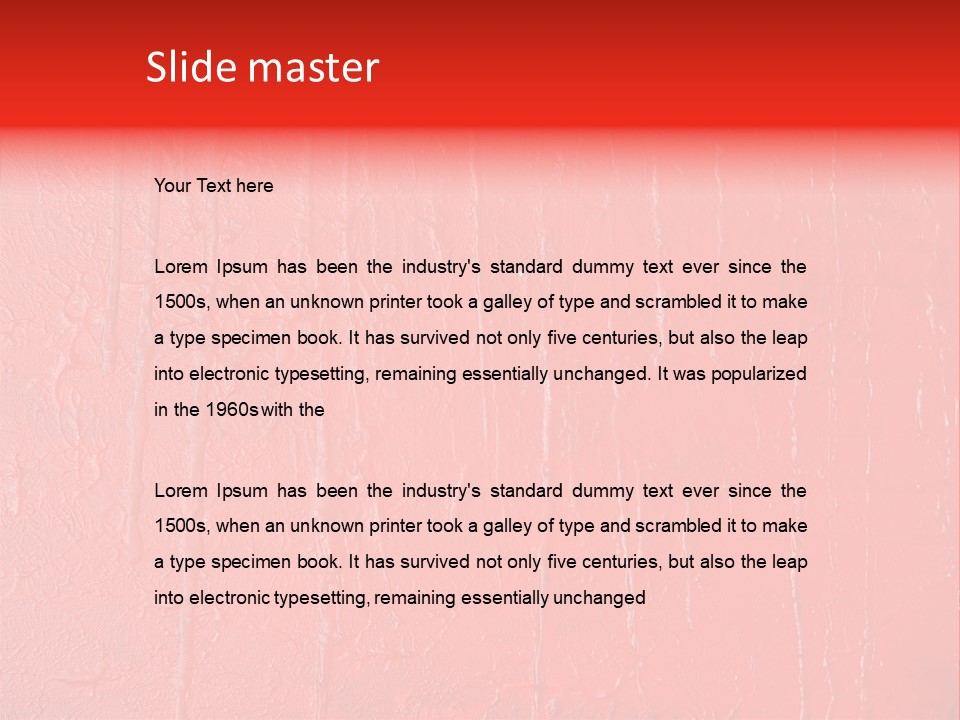 Red Wall Texture PowerPoint Template