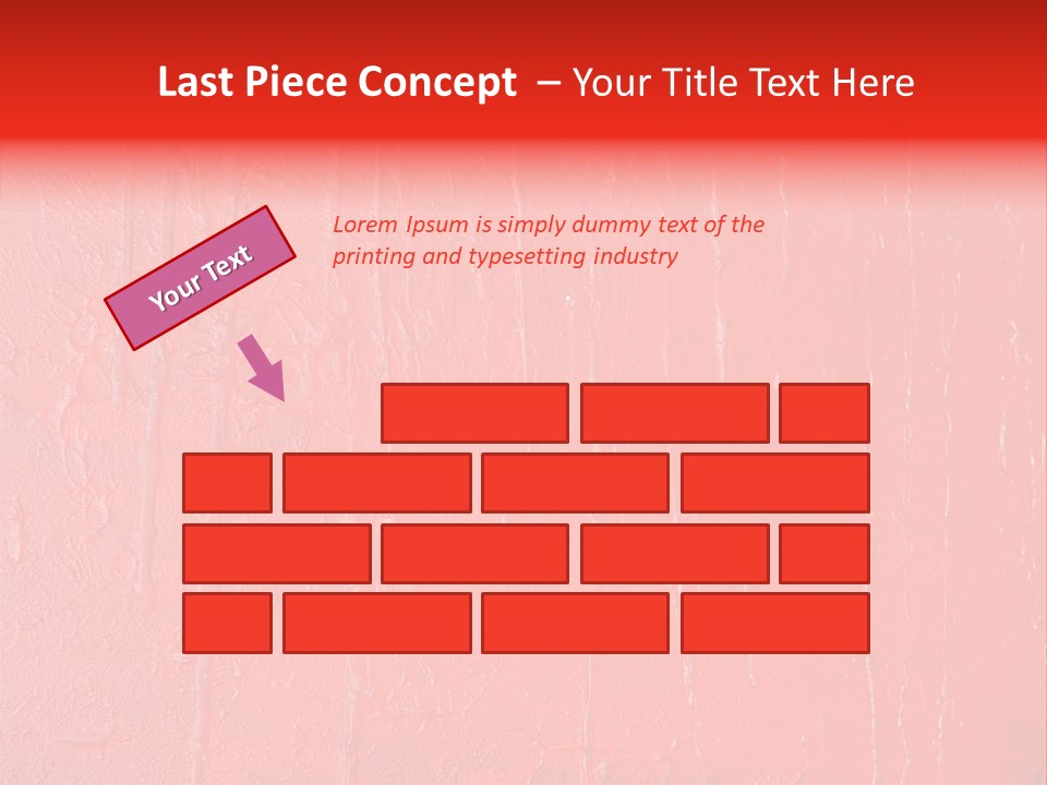 Red Wall Texture PowerPoint Template