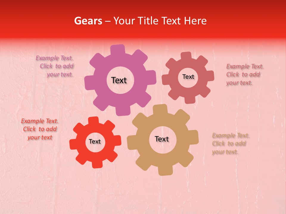 Red Wall Texture PowerPoint Template