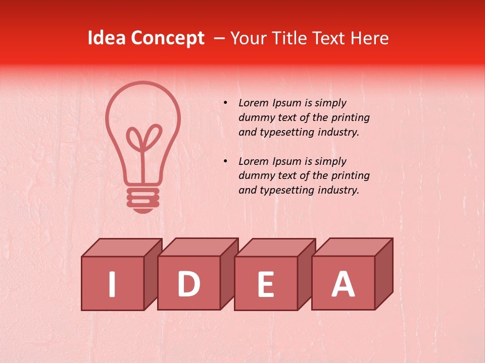 Red Wall Texture PowerPoint Template