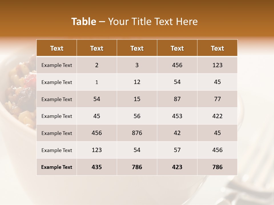 Wheatberry Salad PowerPoint Template