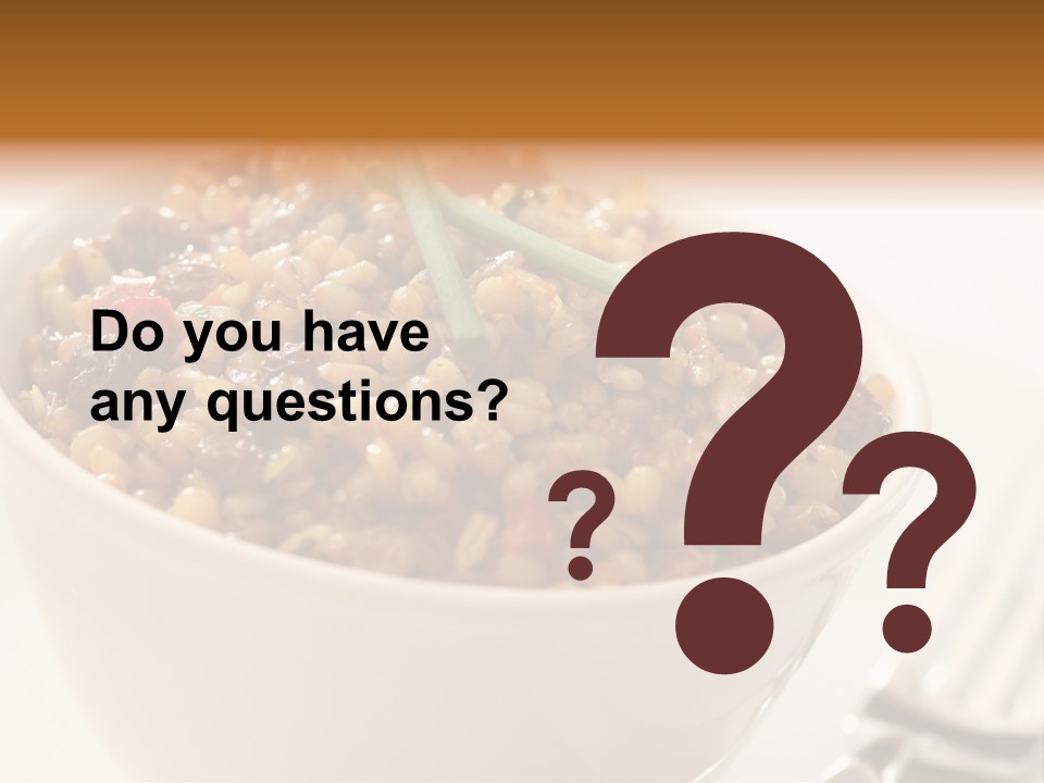 Wheatberry Salad PowerPoint Template