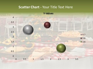 Fruit, Cheese And Cracker Display. PowerPoint Template