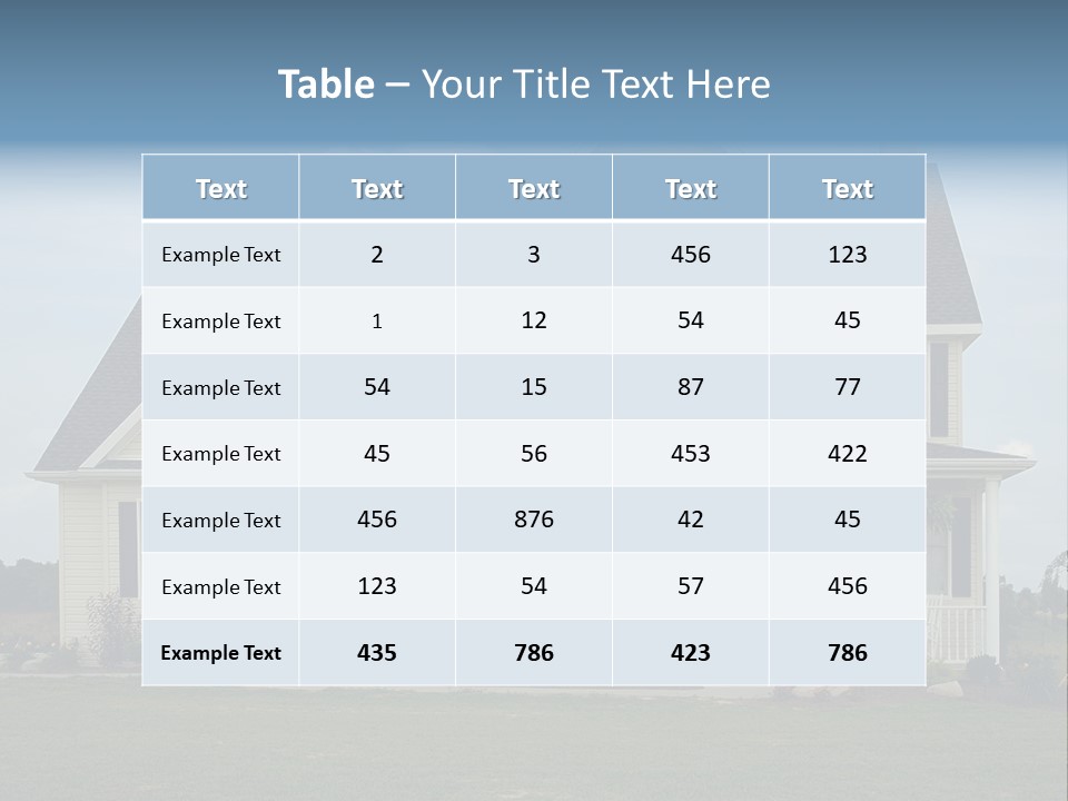 American Farm House PowerPoint Template