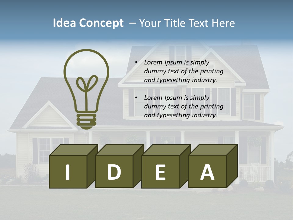 American Farm House PowerPoint Template