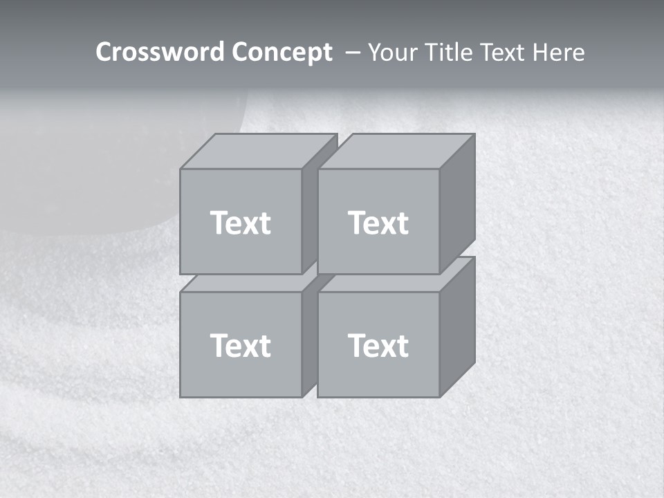 A Black Stone On A Wave Of White Sand In A Zen Garden PowerPoint Template