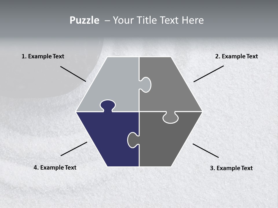 A Black Stone On A Wave Of White Sand In A Zen Garden PowerPoint Template