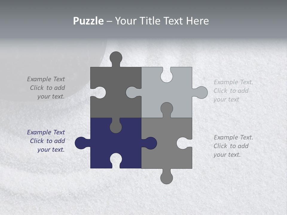 A Black Stone On A Wave Of White Sand In A Zen Garden PowerPoint Template