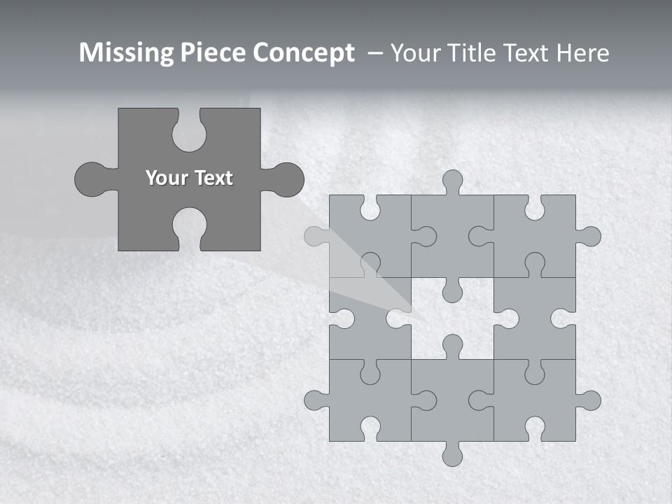 A Black Stone On A Wave Of White Sand In A Zen Garden PowerPoint Template