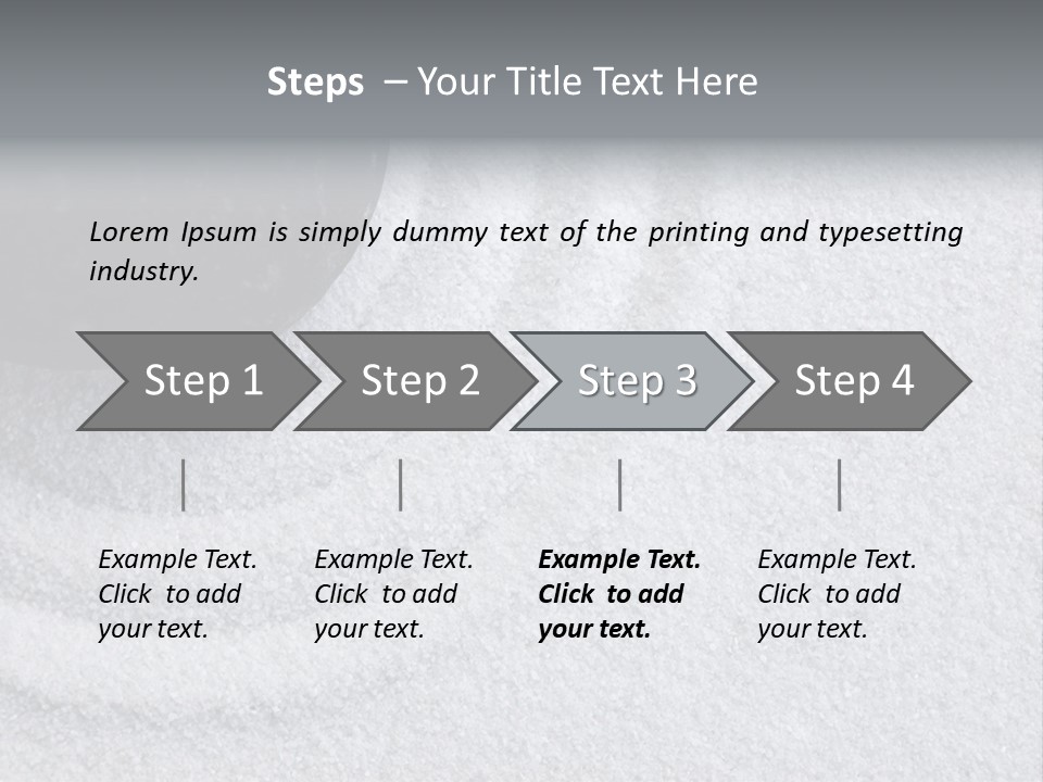 A Black Stone On A Wave Of White Sand In A Zen Garden PowerPoint Template