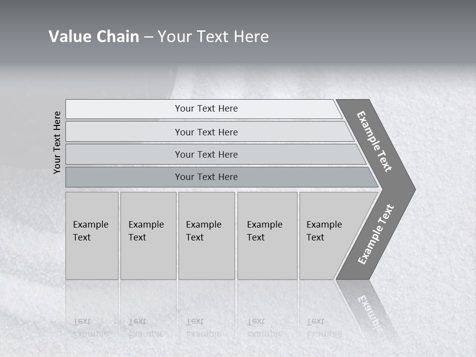 A Black Stone On A Wave Of White Sand In A Zen Garden PowerPoint Template