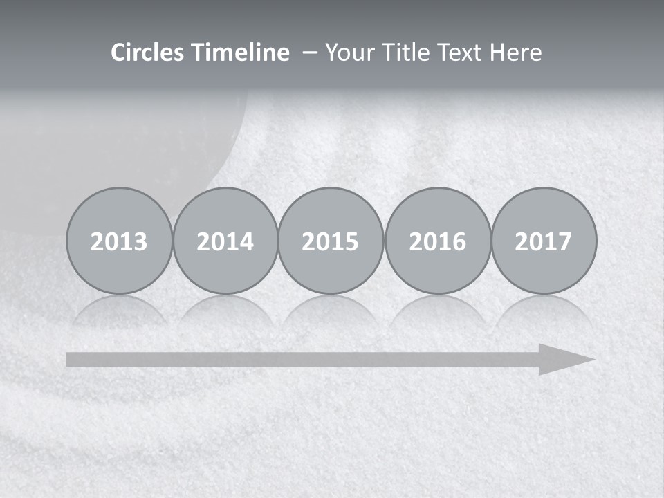 A Black Stone On A Wave Of White Sand In A Zen Garden PowerPoint Template