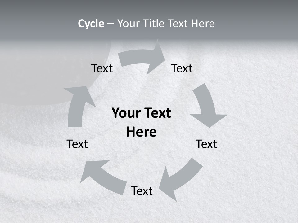 A Black Stone On A Wave Of White Sand In A Zen Garden PowerPoint Template