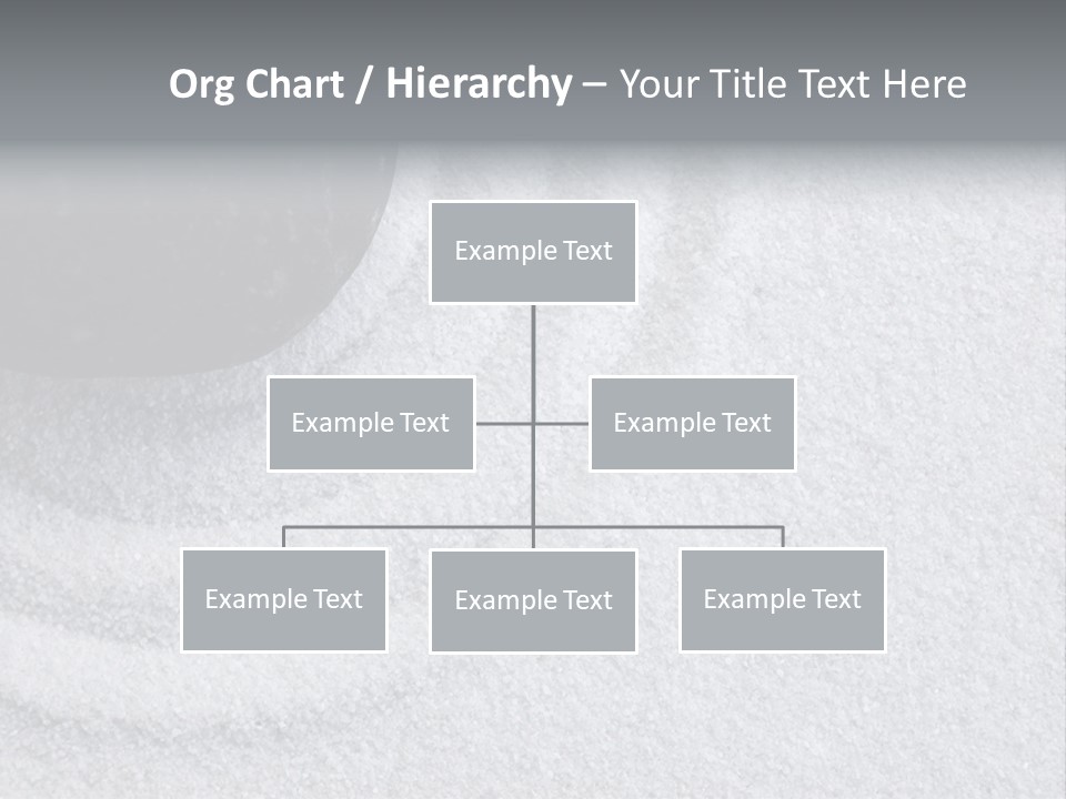 A Black Stone On A Wave Of White Sand In A Zen Garden PowerPoint Template