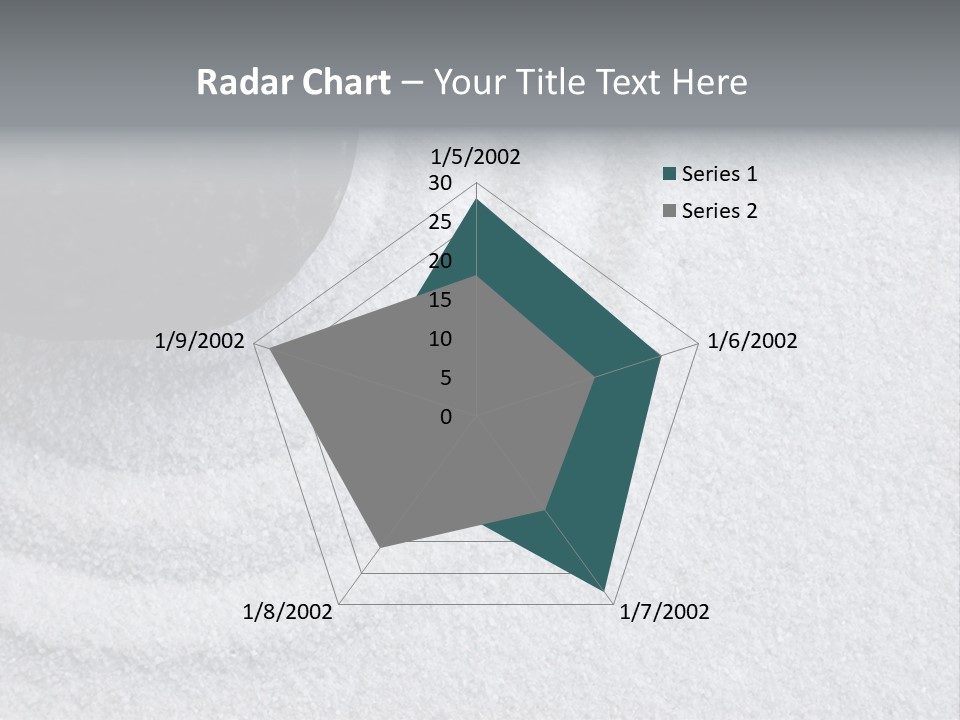 A Black Stone On A Wave Of White Sand In A Zen Garden PowerPoint Template