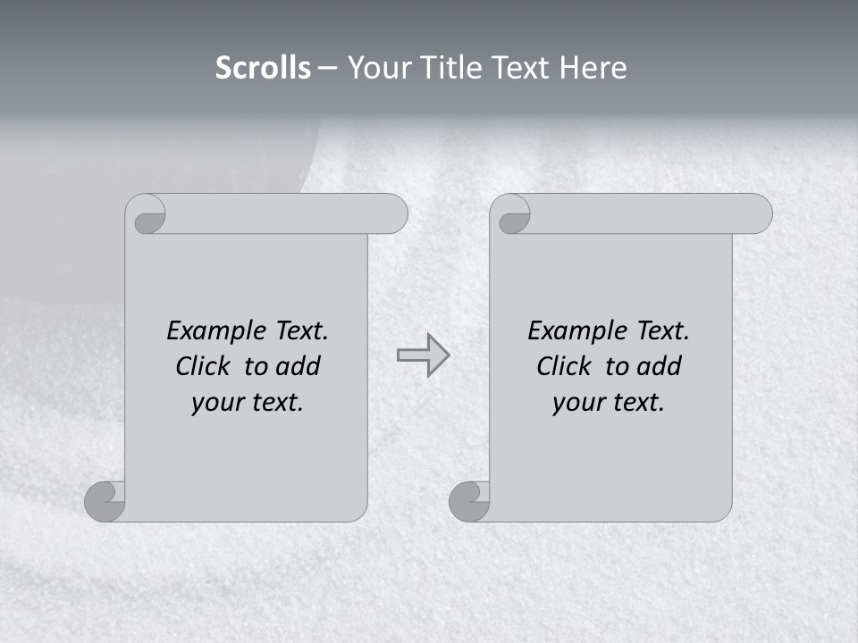 A Black Stone On A Wave Of White Sand In A Zen Garden PowerPoint Template