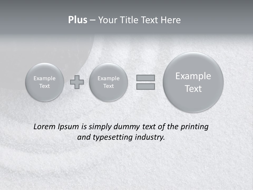 A Black Stone On A Wave Of White Sand In A Zen Garden PowerPoint Template