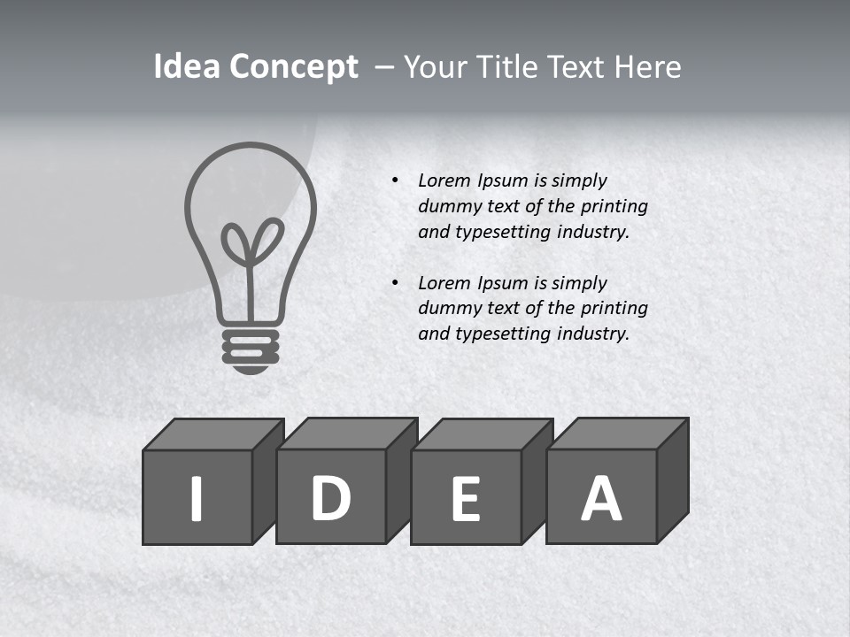 A Black Stone On A Wave Of White Sand In A Zen Garden PowerPoint Template