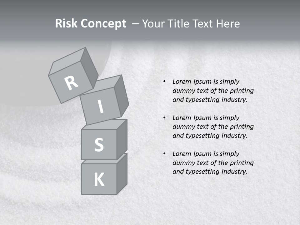 A Black Stone On A Wave Of White Sand In A Zen Garden PowerPoint Template