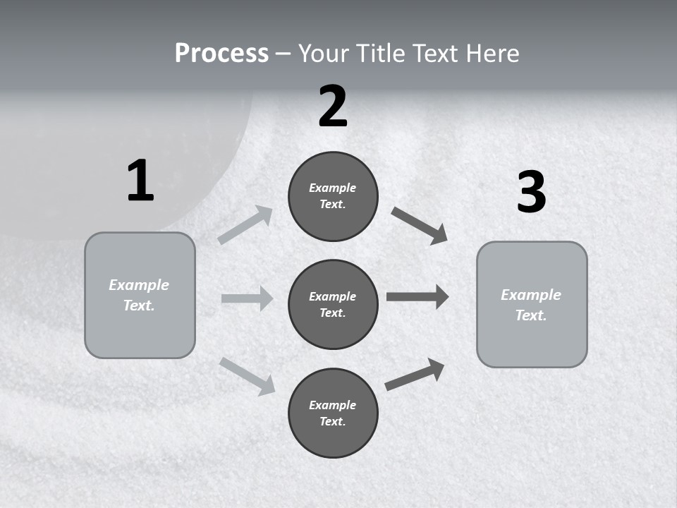 A Black Stone On A Wave Of White Sand In A Zen Garden PowerPoint Template