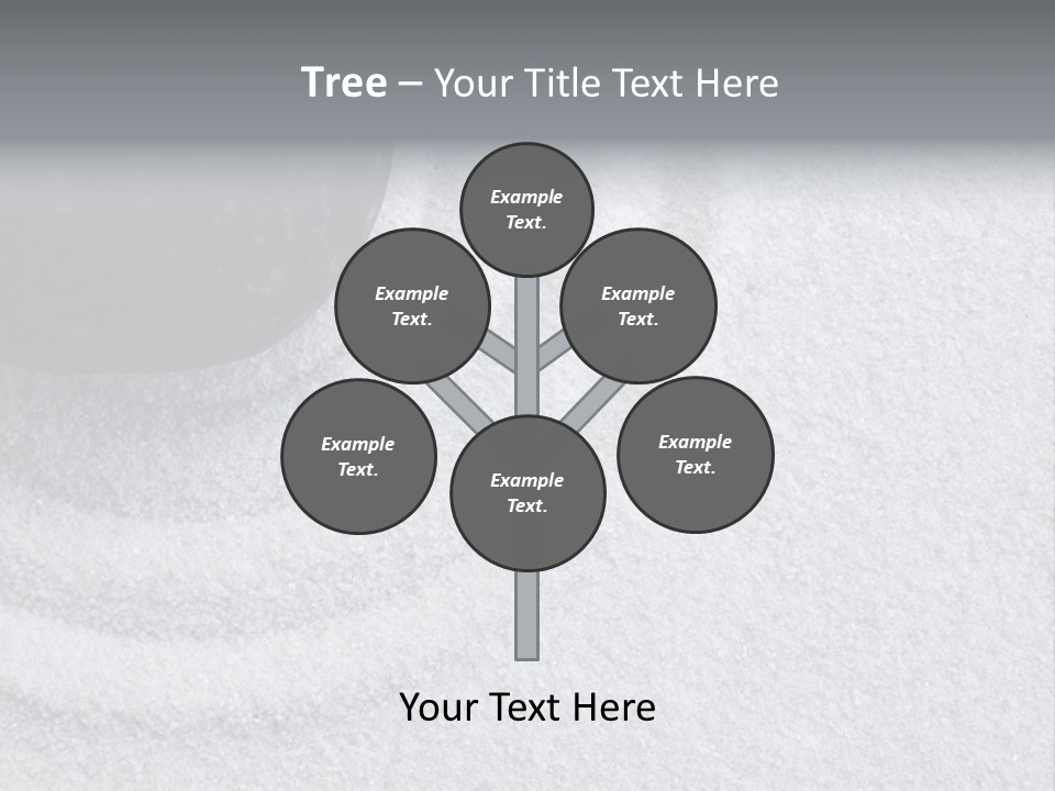 A Black Stone On A Wave Of White Sand In A Zen Garden PowerPoint Template