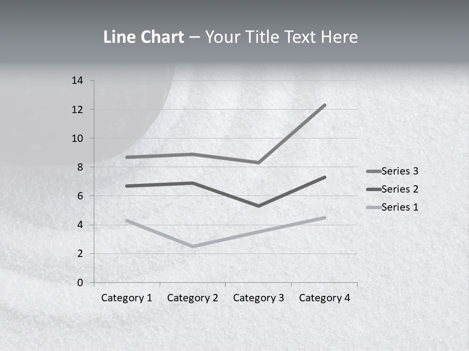 A Black Stone On A Wave Of White Sand In A Zen Garden PowerPoint Template