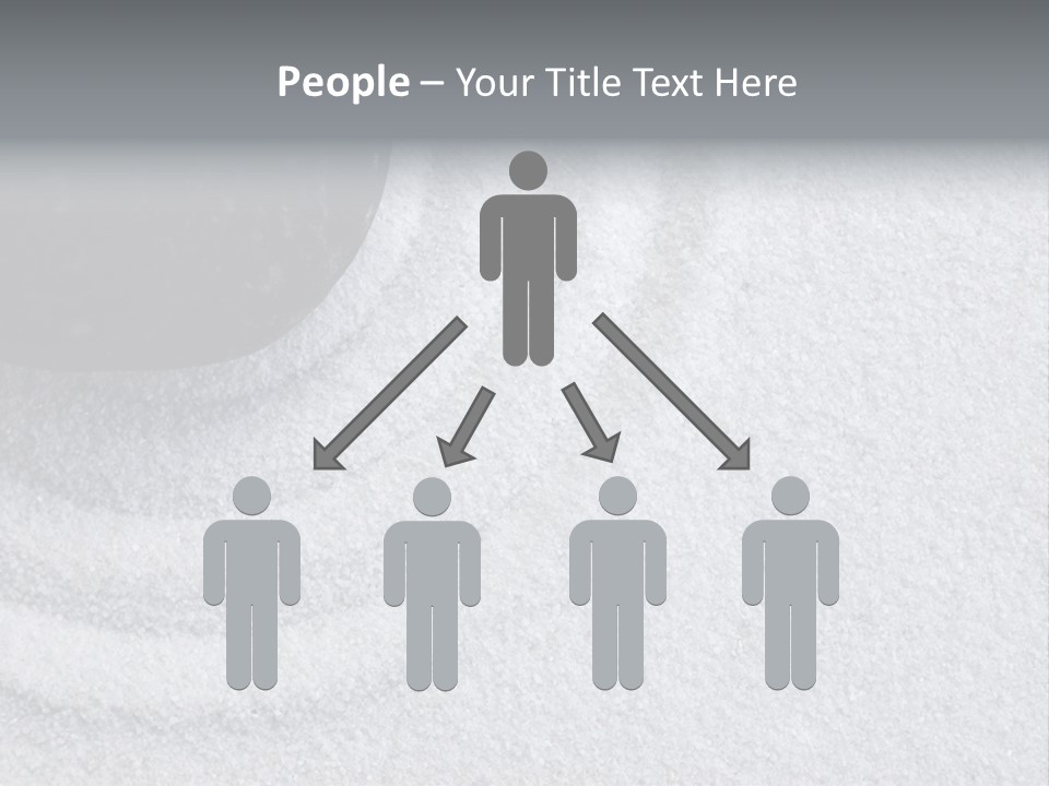 A Black Stone On A Wave Of White Sand In A Zen Garden PowerPoint Template