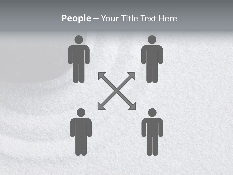 A Black Stone On A Wave Of White Sand In A Zen Garden PowerPoint Template