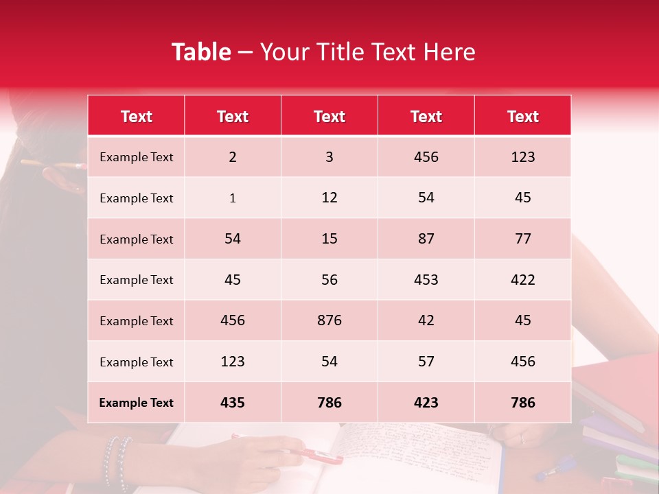 August Means Back To School, Teacher And Student Share Some One On One Instruction Time In A Classroom Environment Isolated Over White. PowerPoint Template