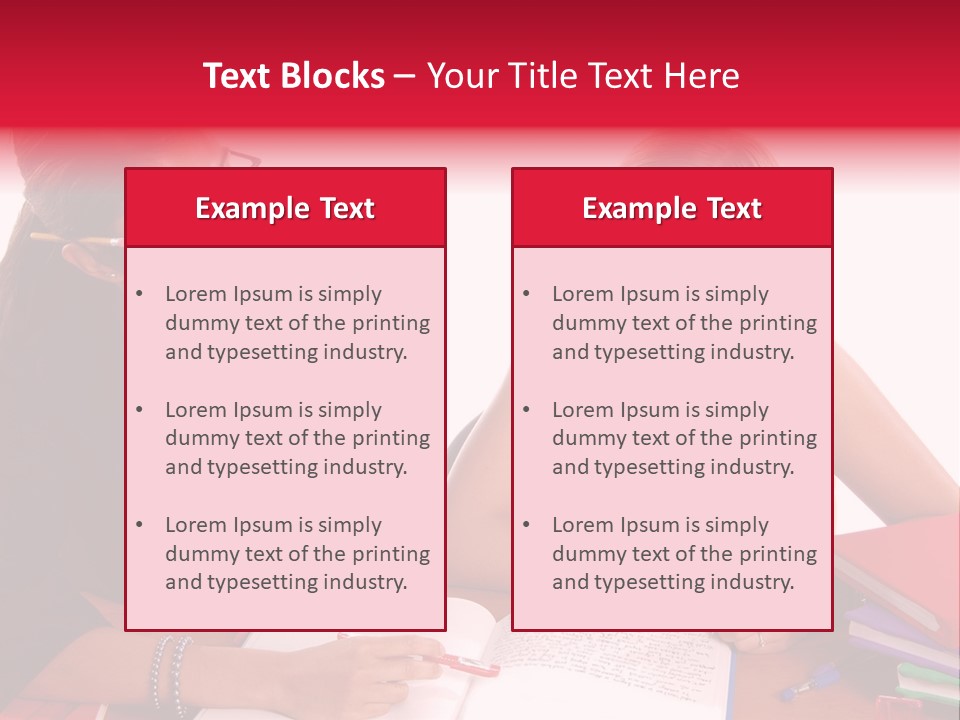 August Means Back To School, Teacher And Student Share Some One On One Instruction Time In A Classroom Environment Isolated Over White. PowerPoint Template