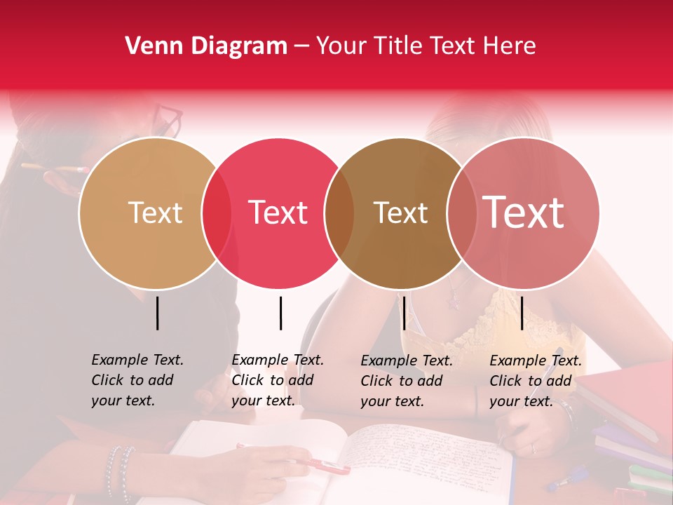 August Means Back To School, Teacher And Student Share Some One On One Instruction Time In A Classroom Environment Isolated Over White. PowerPoint Template