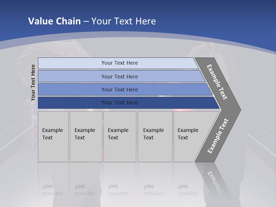 Us Republican And Democrat Mascots Represented By A Donkey And An Elephant Face Off In A Boxing Ring In Business Suits With Red White And Blue Boxing Gloves. PowerPoint Template
