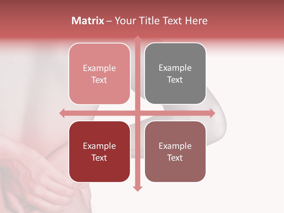 Rear View Of A Young Male. Holding His Back In Pain. PowerPoint Template