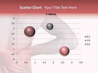 Rear View Of A Young Male. Holding His Back In Pain. PowerPoint Template