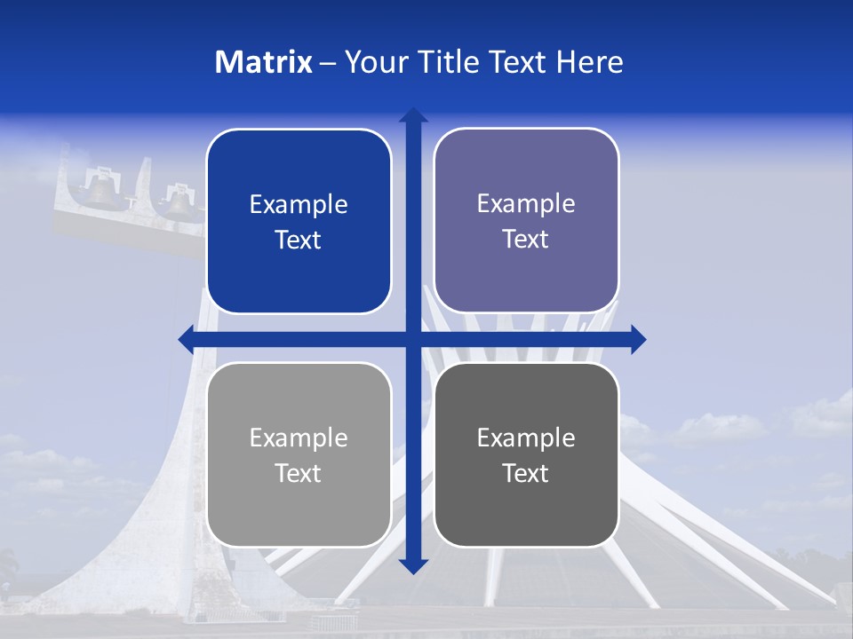 Cathedral Of Brasilia City Capital Of Brazil PowerPoint Template