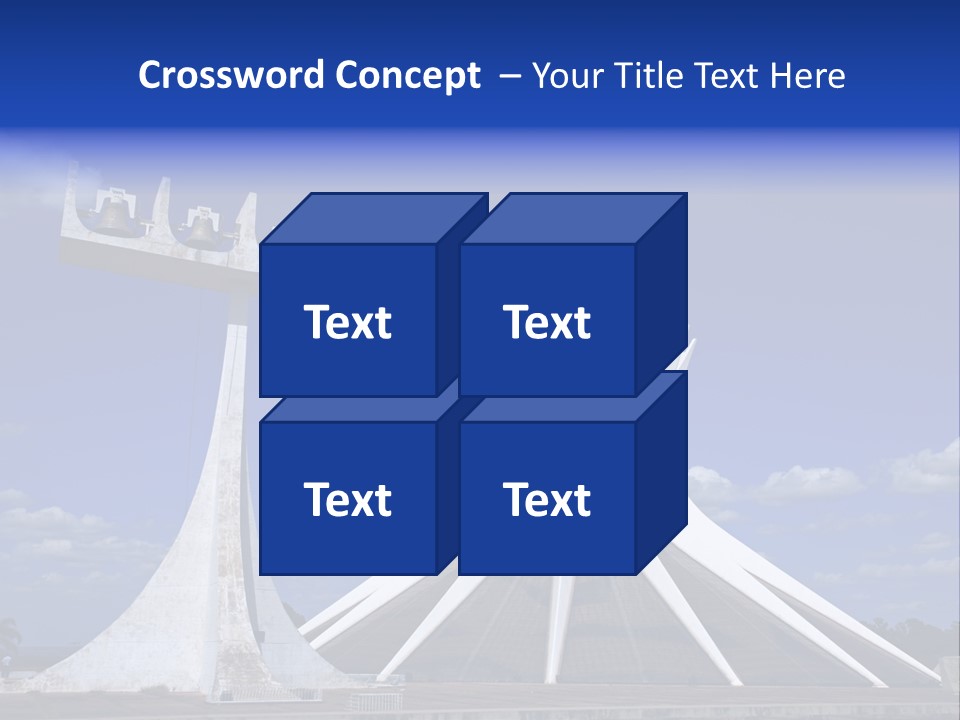 Cathedral Of Brasilia City Capital Of Brazil PowerPoint Template